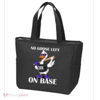 No Goose Left On Base Cool Baseball Fun Tote Bag thumb 3