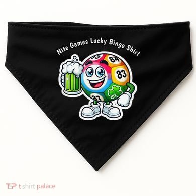 Nite Games Lucky Bingo USA-Made Doggie Bandana