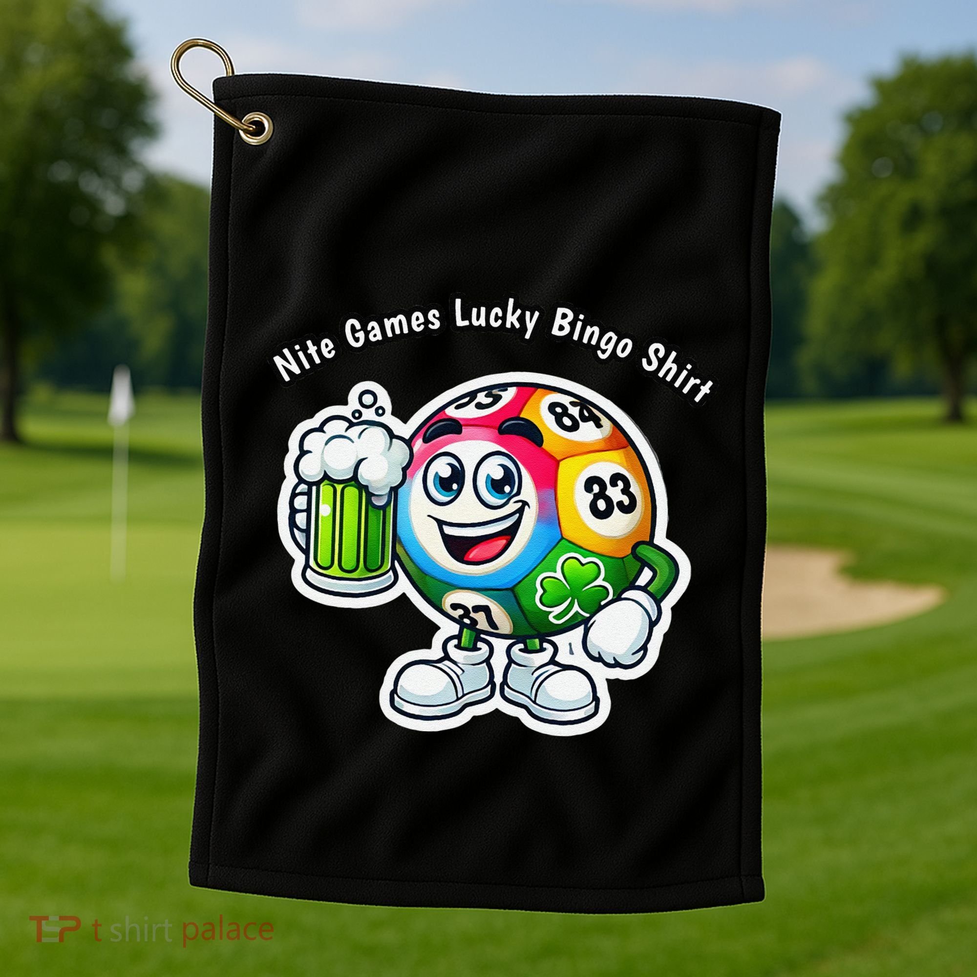 Nite Games Lucky Bingo Golf Towel