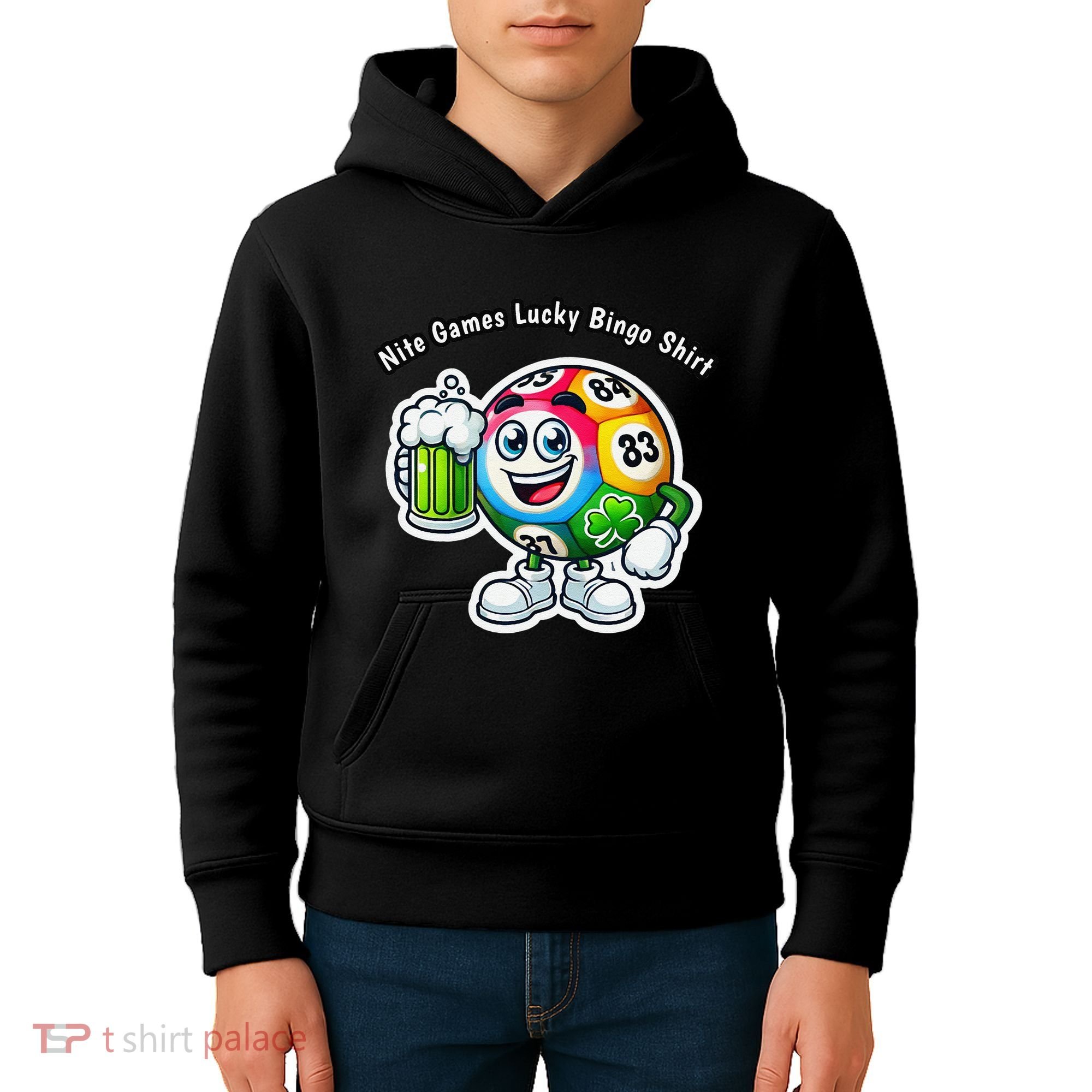Nite Games Lucky Bingo Kids Hoodie