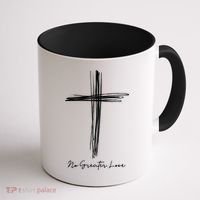 No Greater Love Cross Christian Easter Gift Coffee Mug thumb 1