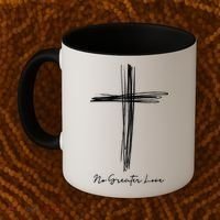 No Greater Love Cross Christian Easter Gift Coffee Mug thumb 2