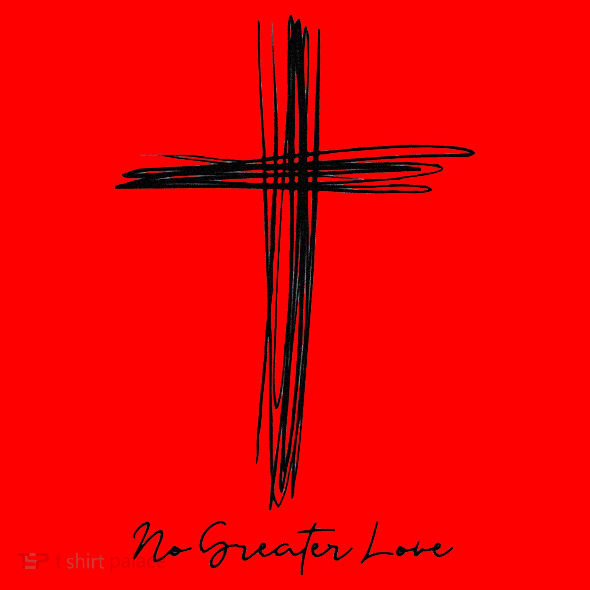 No Greater Love Cross Christian Easter Gift Santa Hat