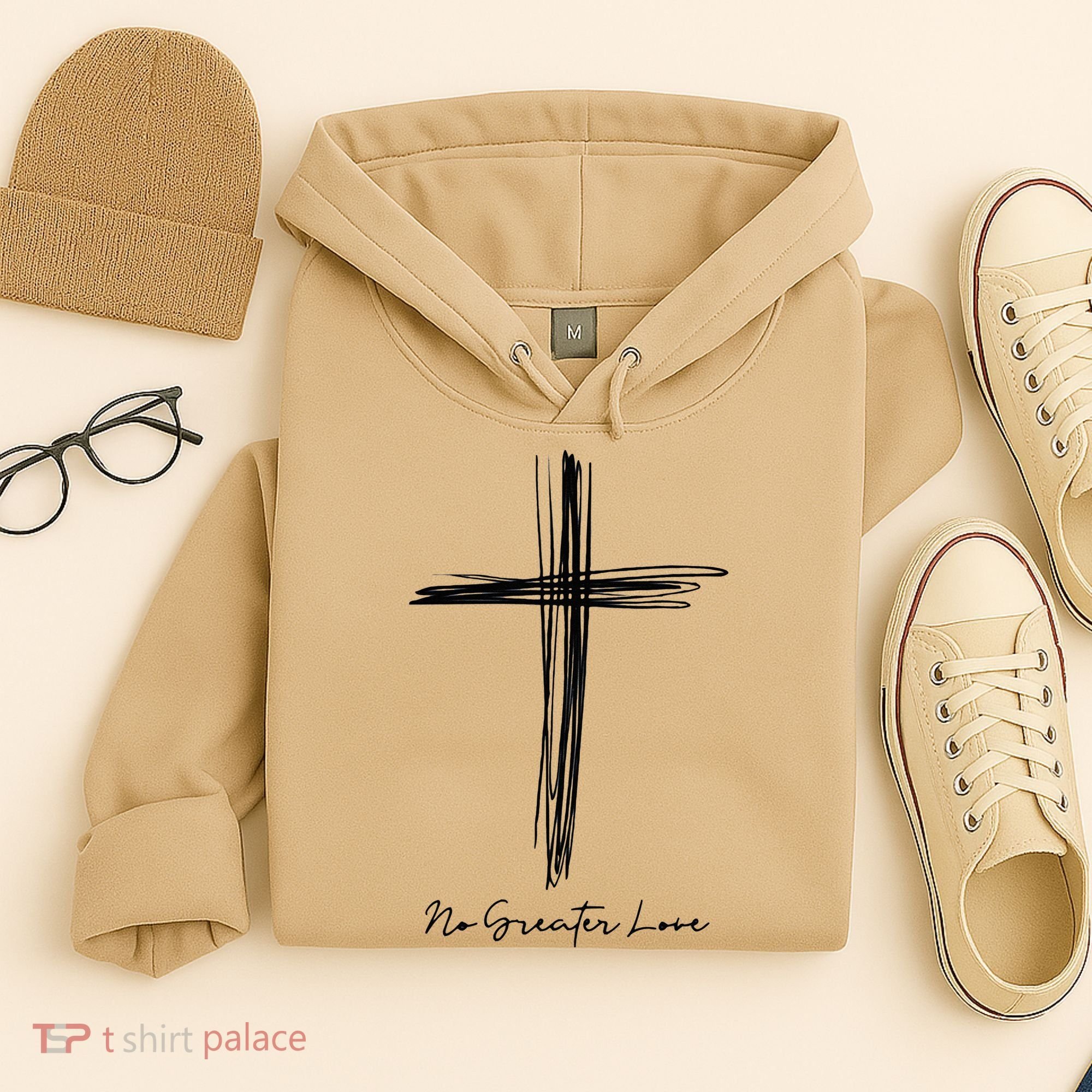 No Greater Love Cross Christian Easter Gift Hoodie