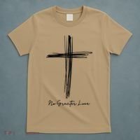 No Greater Love Cross Christian Easter Gift T-Shirt thumb 5