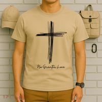 No Greater Love Cross Christian Easter Gift T-Shirt thumb 6