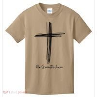 No Greater Love Cross Christian Easter Gift Kids T-Shirt thumb 0