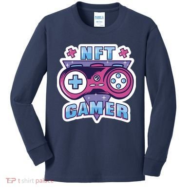 NFT Gamer Kids Long Sleeve Shirt
