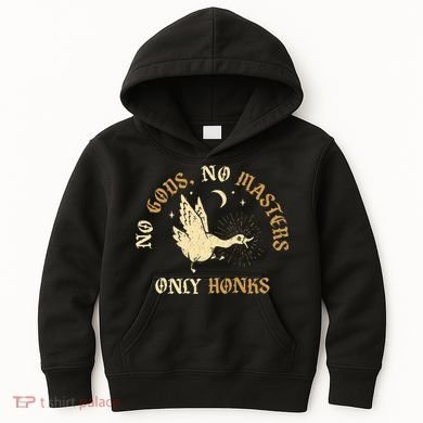 No Gods No M.A.S.T.E.R.S Only Honks Kids Hoodie