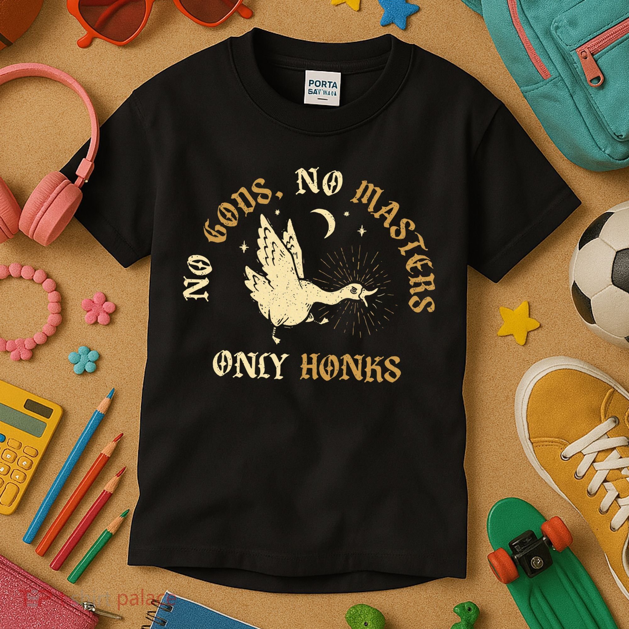 No Gods No M.A.S.T.E.R.S Only Honks Kids T-Shirt