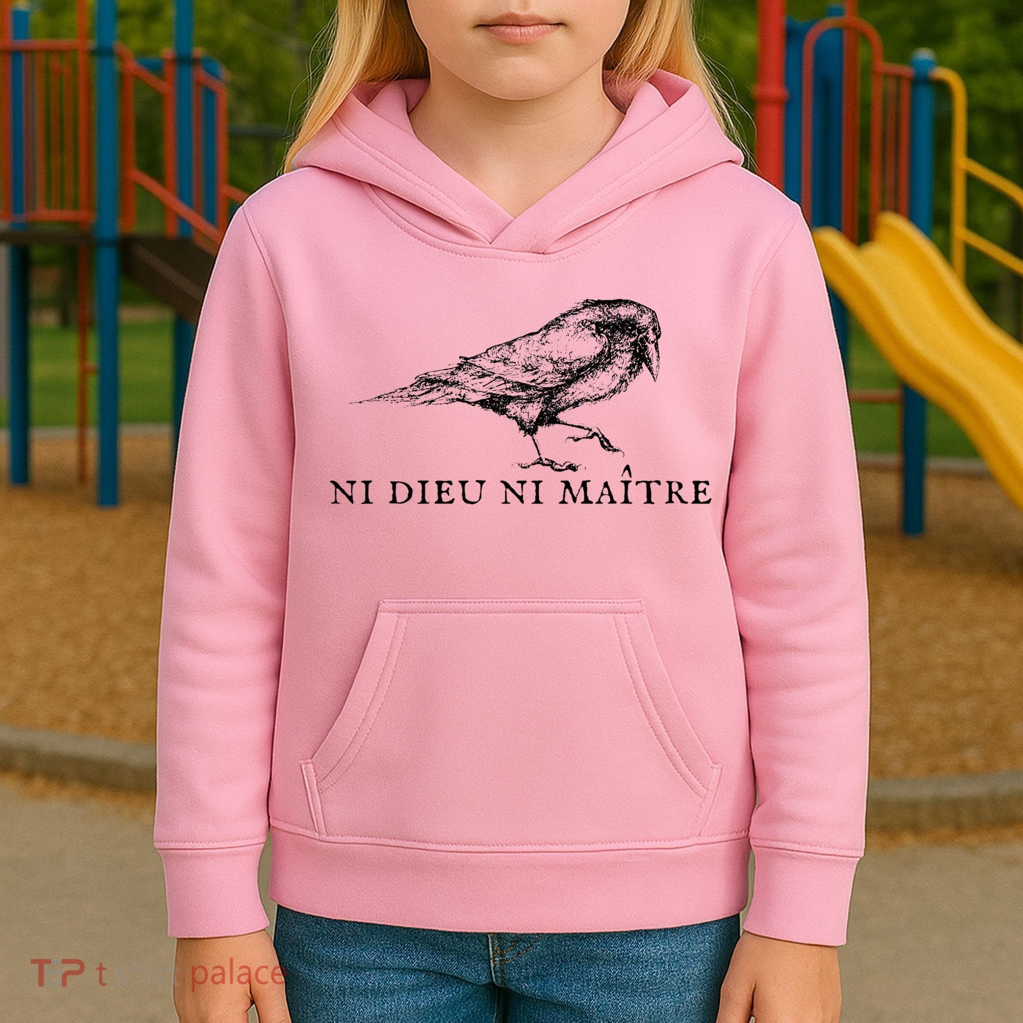 No God No Master Ni Dieu Ni Maitre Kids Hoodie
