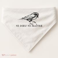 No God No Master Ni Dieu Ni Maitre USA-Made Doggie Bandana thumb 0