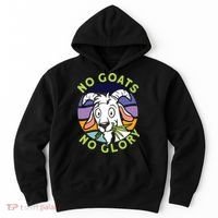 No Goats No Glory Goat Retro Goats Farmer Hoodie thumb 0