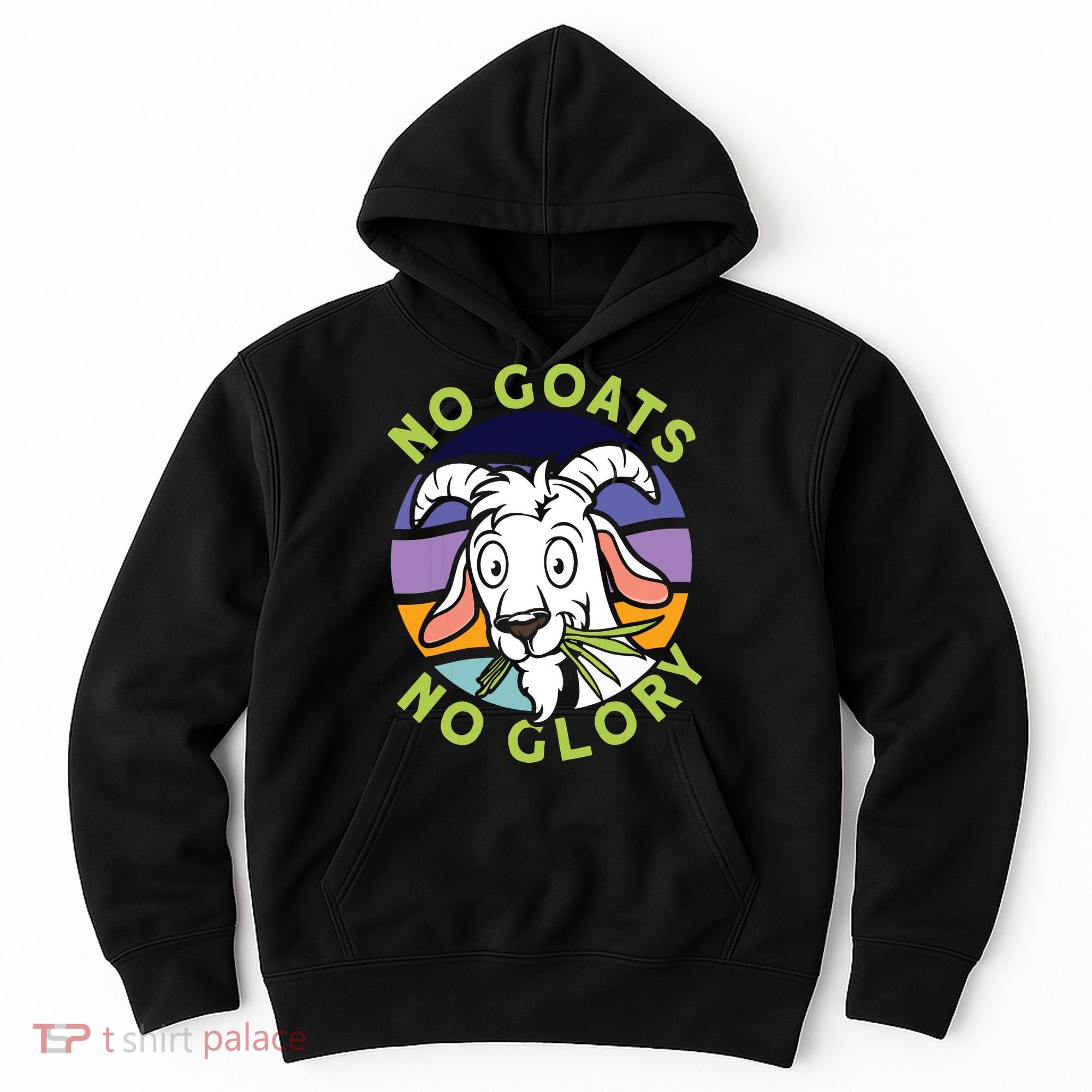 No Goats No Glory Goat Retro Goats Farmer Hoodie