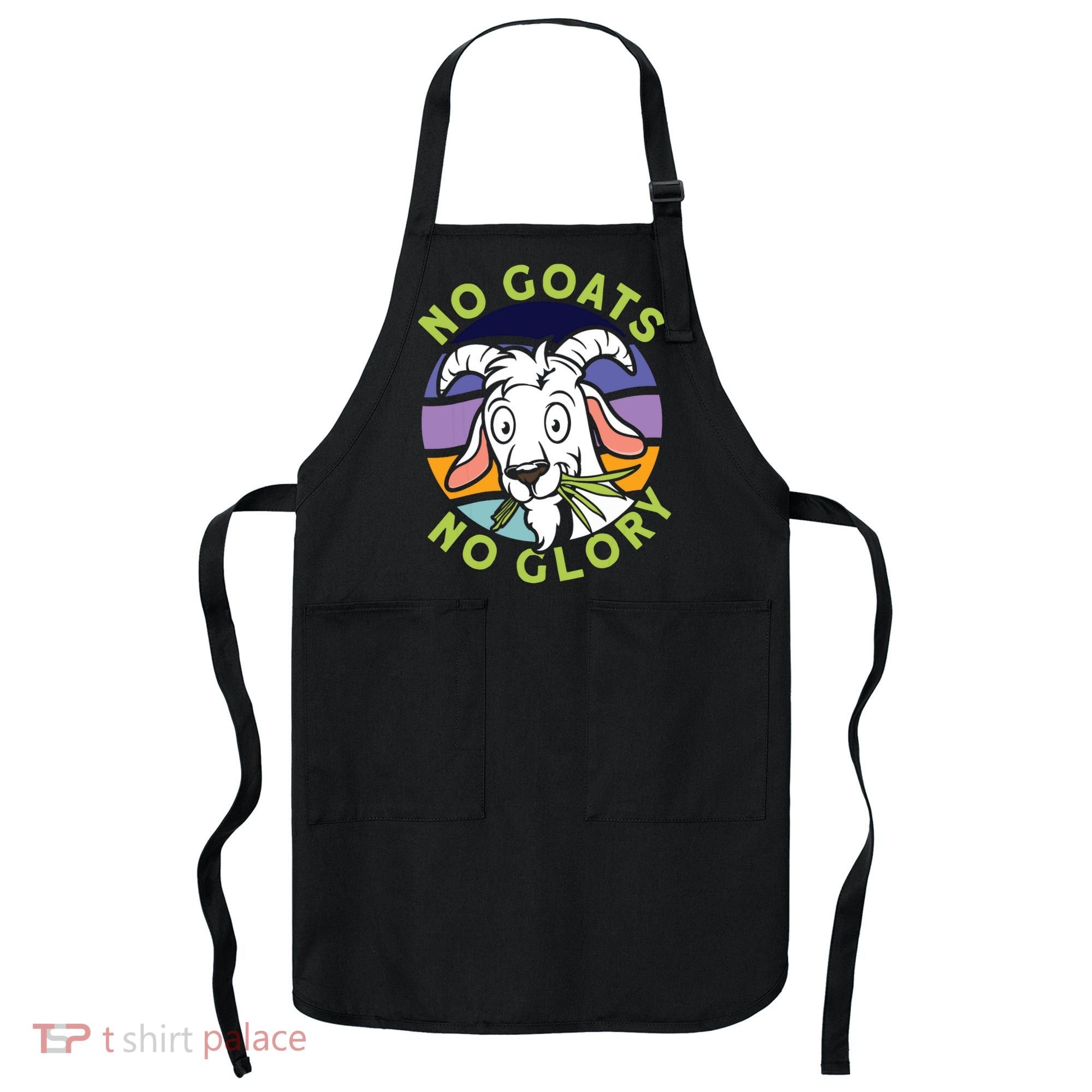 No Goats No Glory Goat Retro Goats Farmer Apron