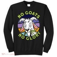 No Goats No Glory Goat Retro Goats Farmer Sweatshirt thumb 0