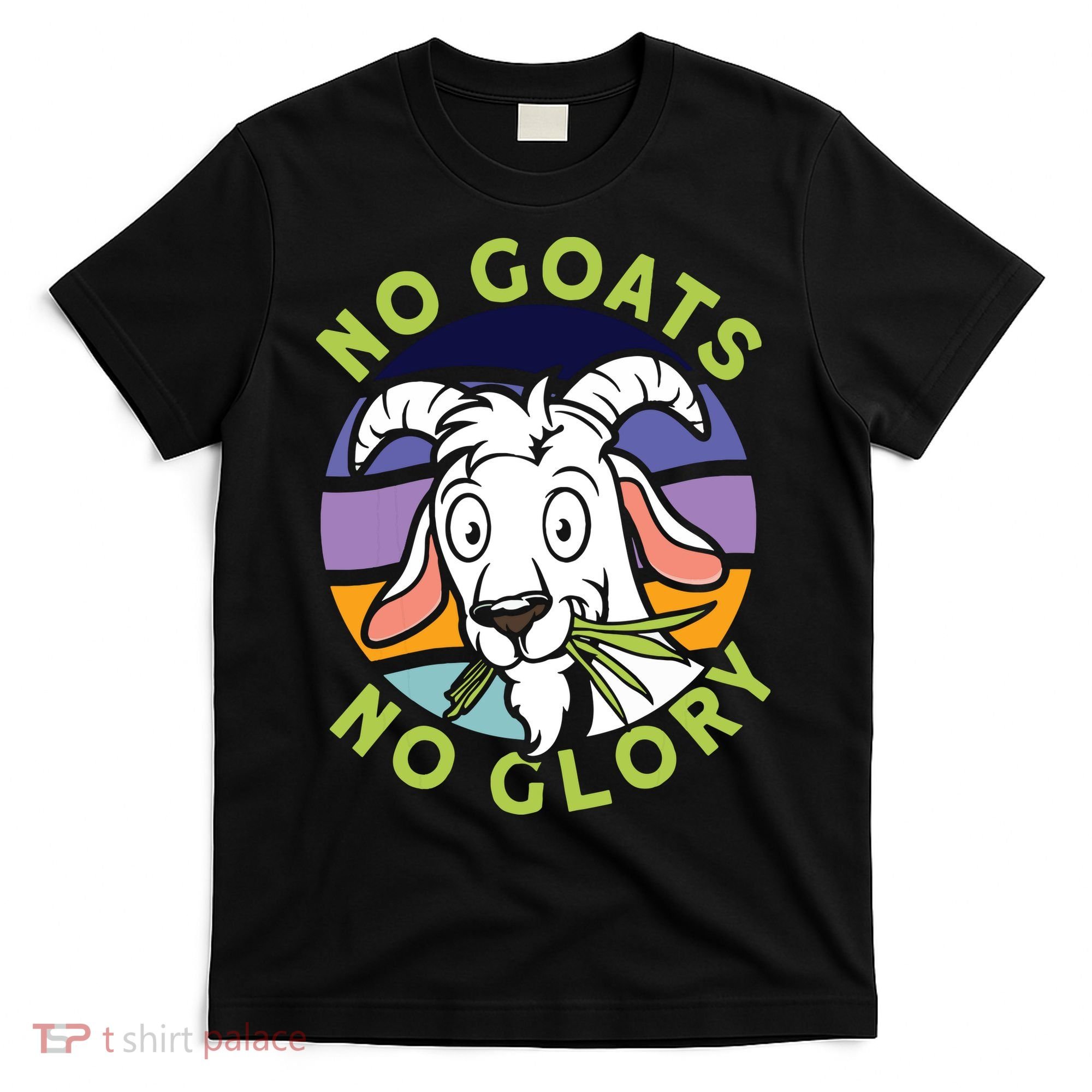 No Goats No Glory Goat Retro Goats Farmer T-Shirt