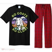 No Goats No Glory Goat Retro Goats Farmer Pajama Set thumb 0