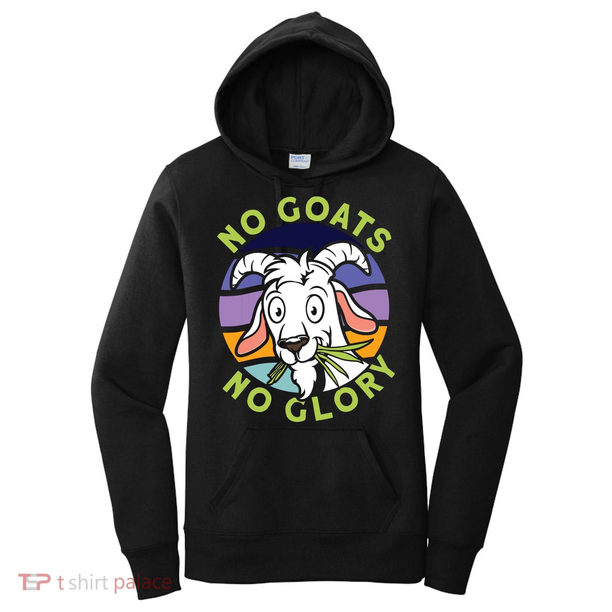 No Goats No Glory Goat Retro Goats Farmer Women's Hoodie