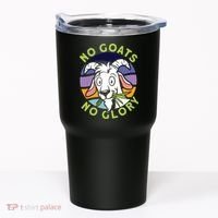 No Goats No Glory Goat Retro Goats Farmer Tumbler thumb 0