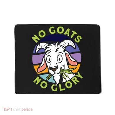No Goats No Glory Goat Retro Goats Farmer Mousepad
