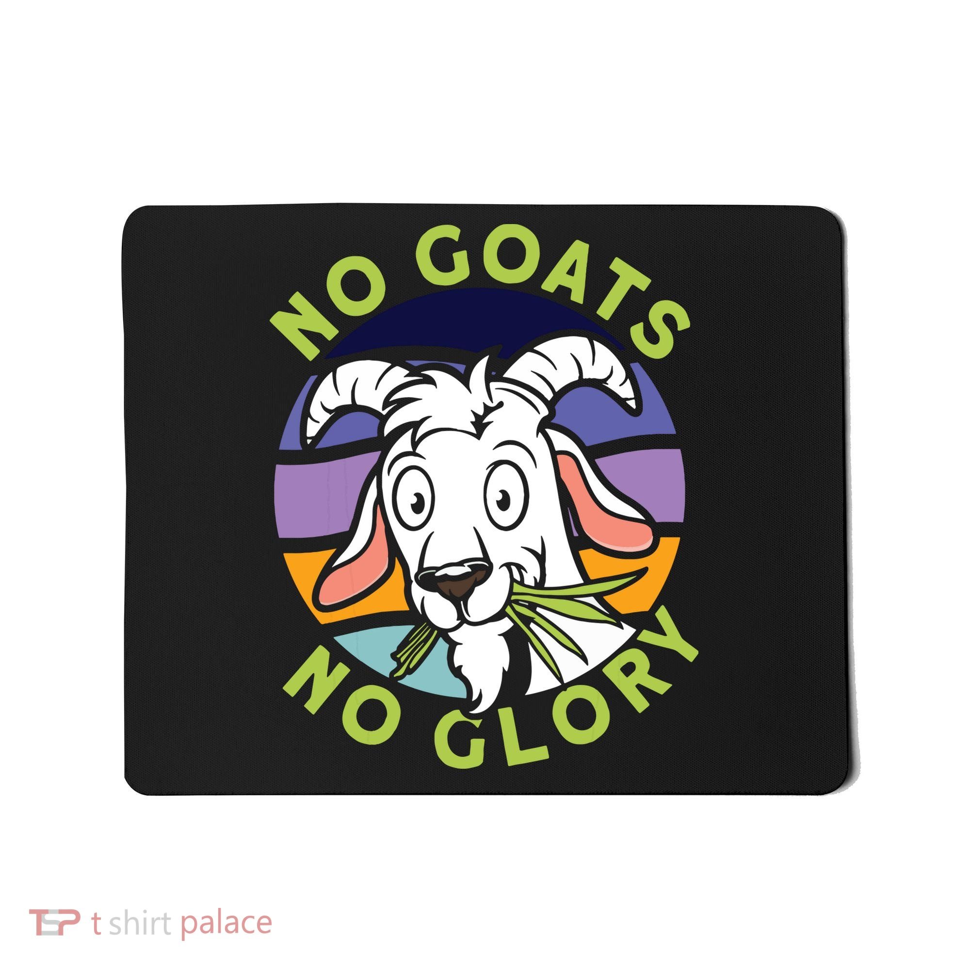 No Goats No Glory Goat Retro Goats Farmer Mousepad