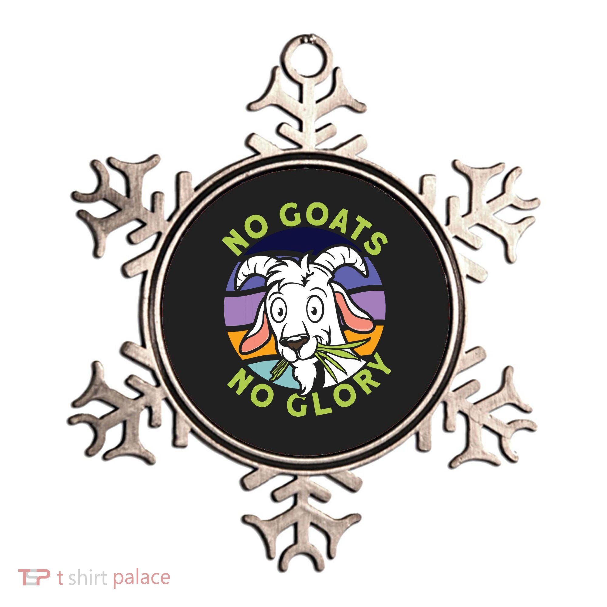 No Goats No Glory Goat Retro Goats Farmer Ornament