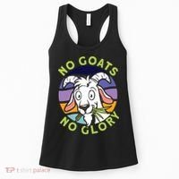 No Goats No Glory Goat Retro Goats Farmer Women's Tank Top thumb 0
