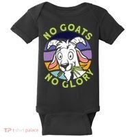No Goats No Glory Goat Retro Goats Farmer Baby Bodysuit thumb 0