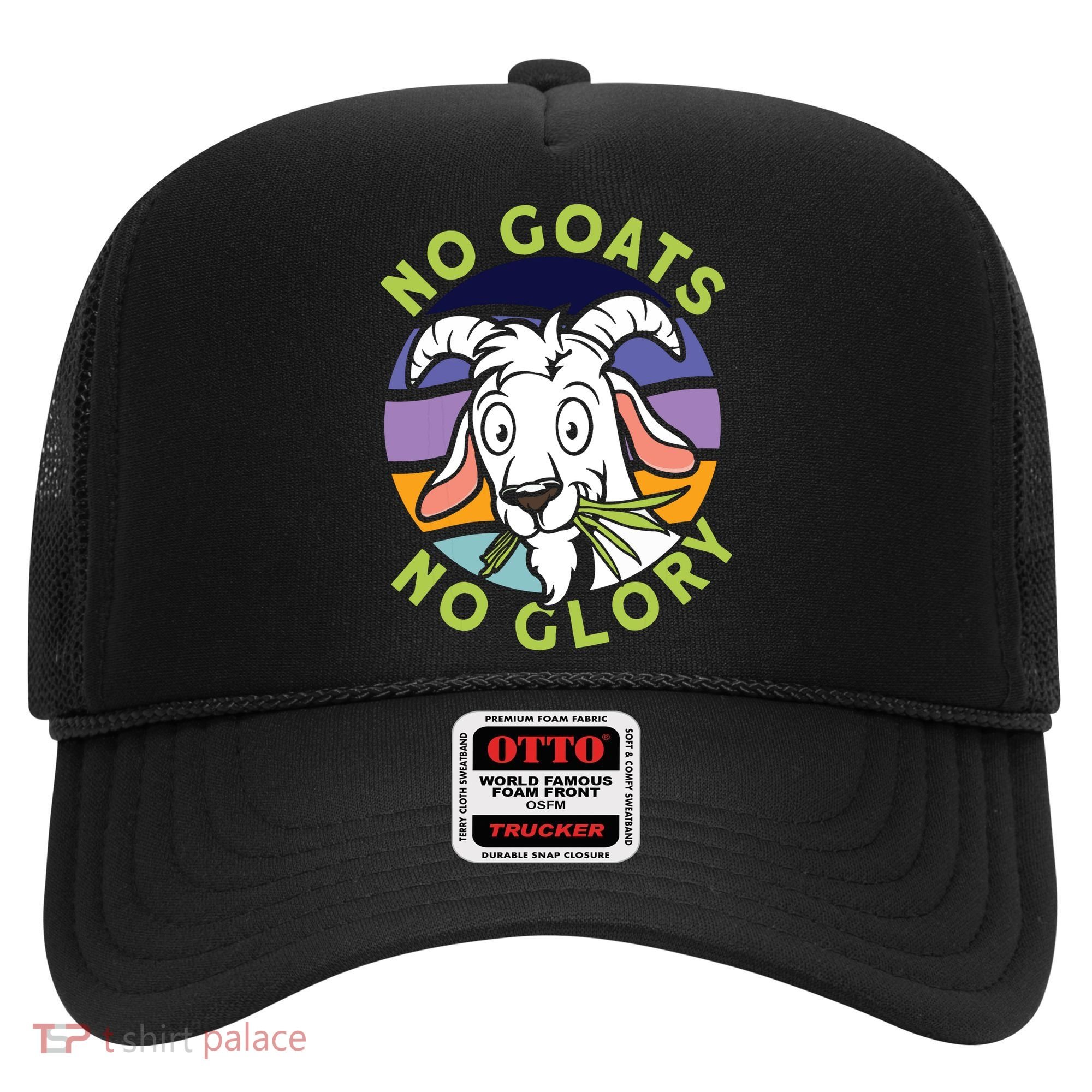 No Goats No Glory Goat Retro Goats Farmer Hat