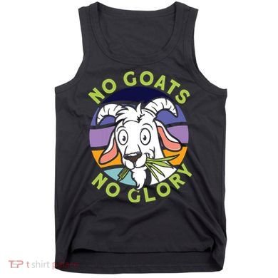No Goats No Glory Goat Retro Goats Farmer Tank Top