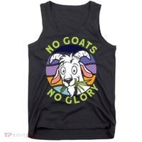 No Goats No Glory Goat Retro Goats Farmer Tank Top thumb 0