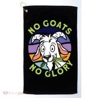 No Goats No Glory Goat Retro Goats Farmer Golf Towel thumb 0