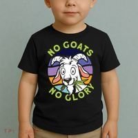 No Goats No Glory Goat Retro Goats Farmer Toddler T-Shirt thumb 2