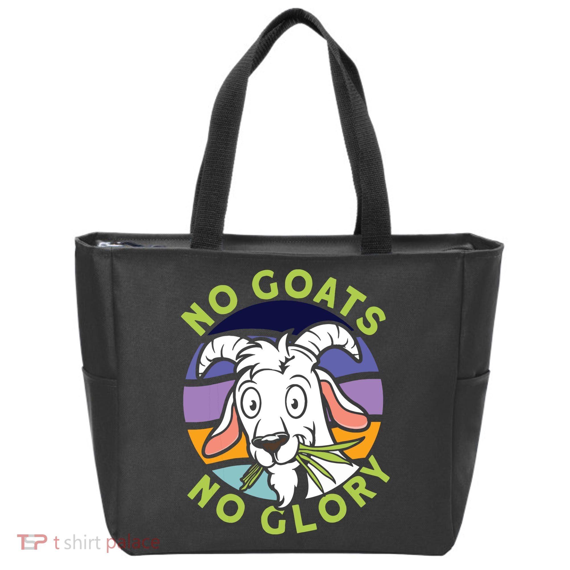 No Goats No Glory Goat Retro Goats Farmer Tote Bag