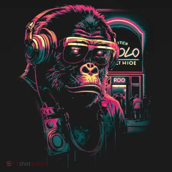 Neon Gorilla Doggie Tank