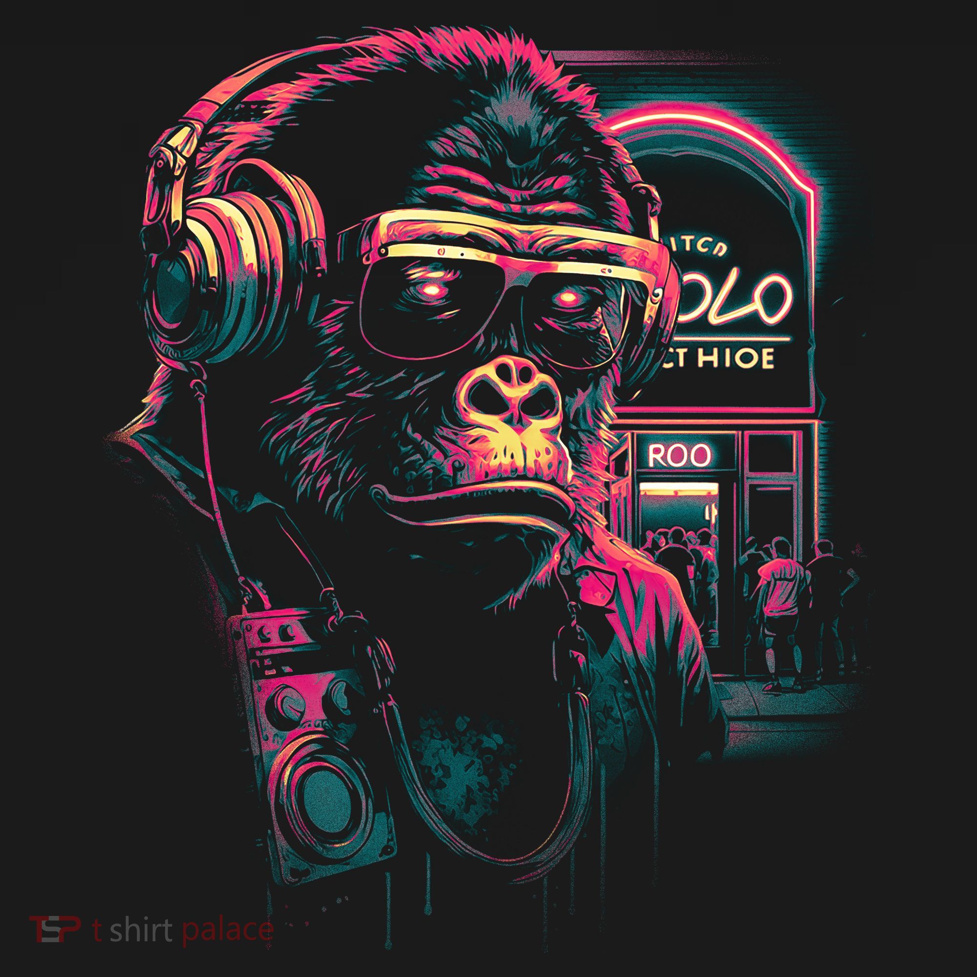 Neon Gorilla Infant Fleece One Piece