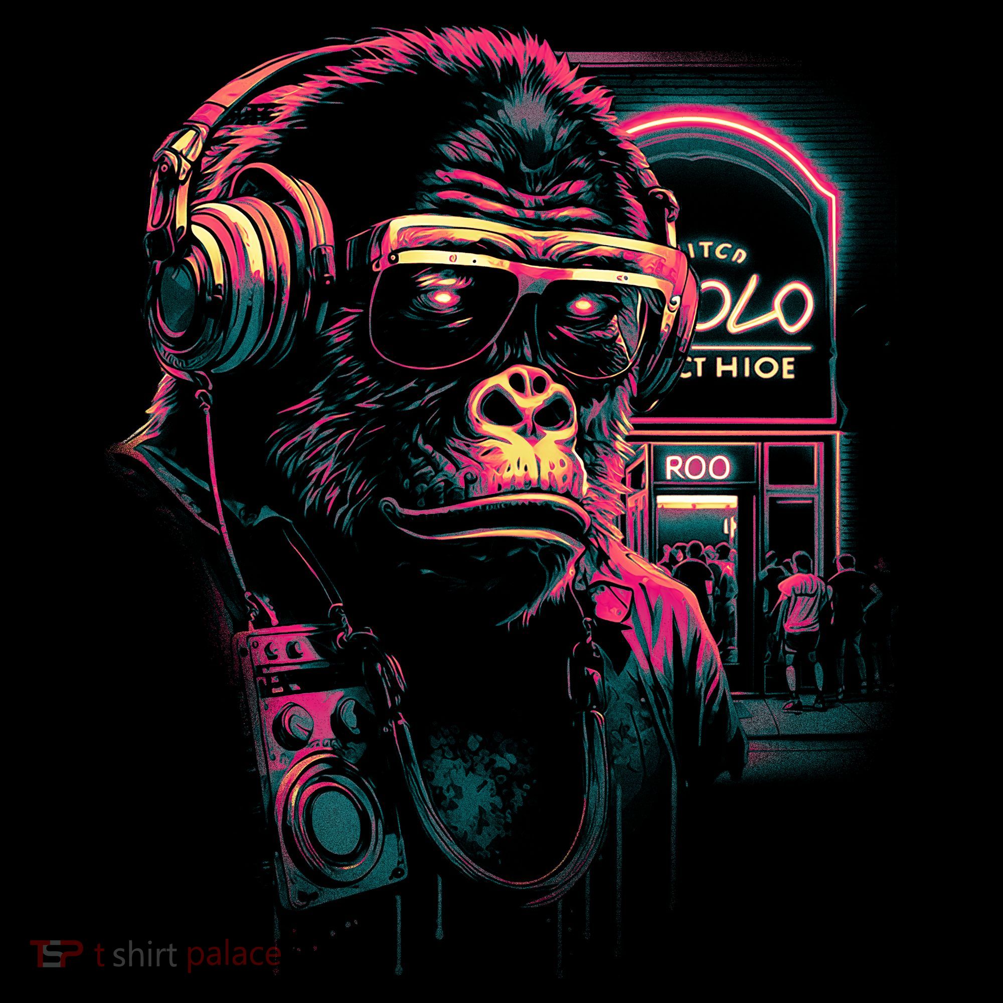 Neon Gorilla Coaster