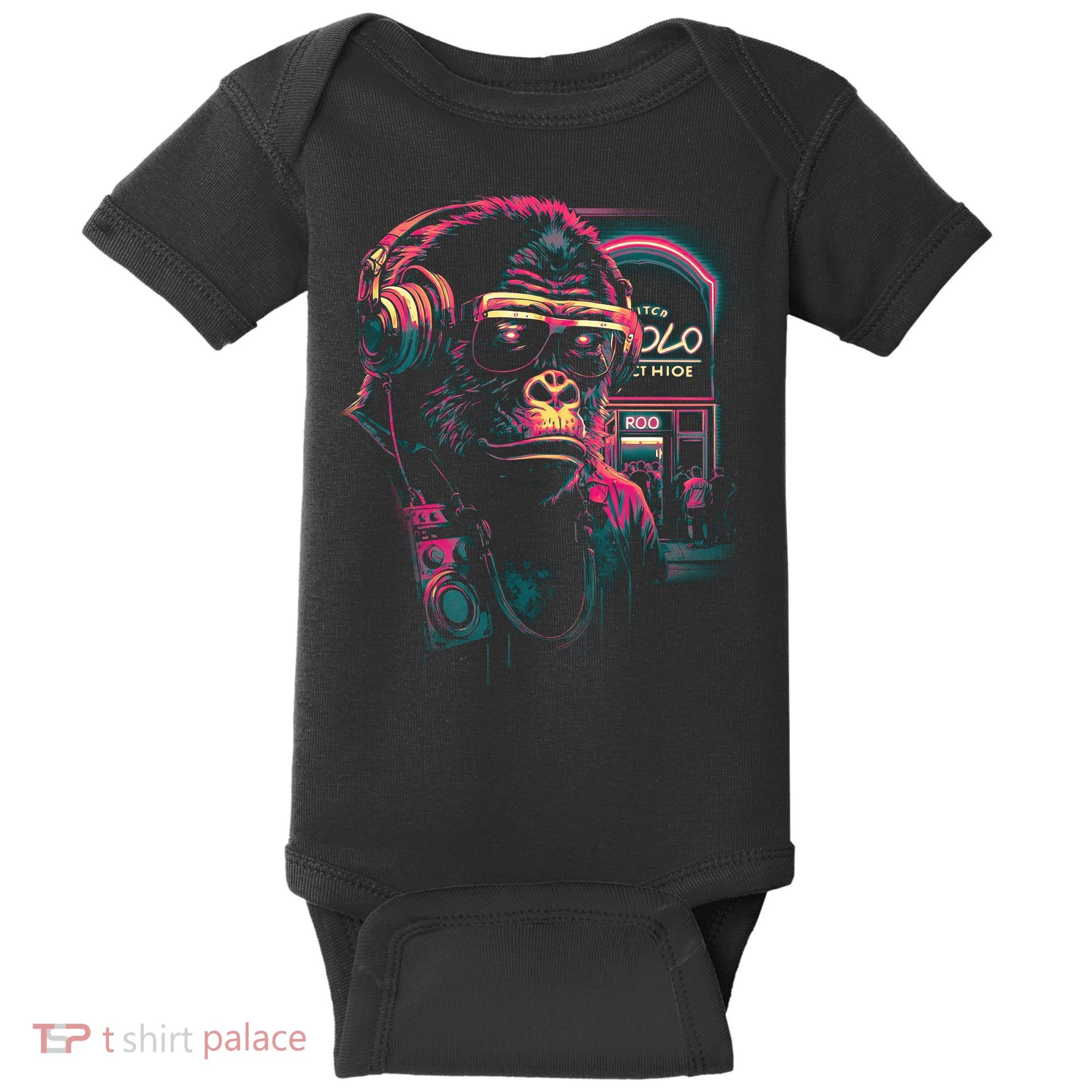 Neon Gorilla Baby Bodysuit