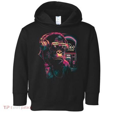 Neon Gorilla Toddler Hoodie