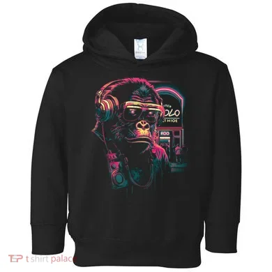Neon Gorilla Toddler Hoodie