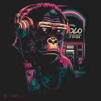 Neon Gorilla Golf Towel thumb 3