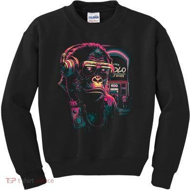 Neon Gorilla Kids Sweatshirt