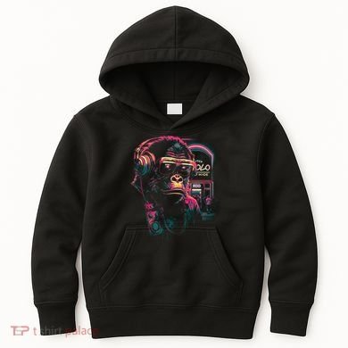Neon Gorilla Kids Hoodie