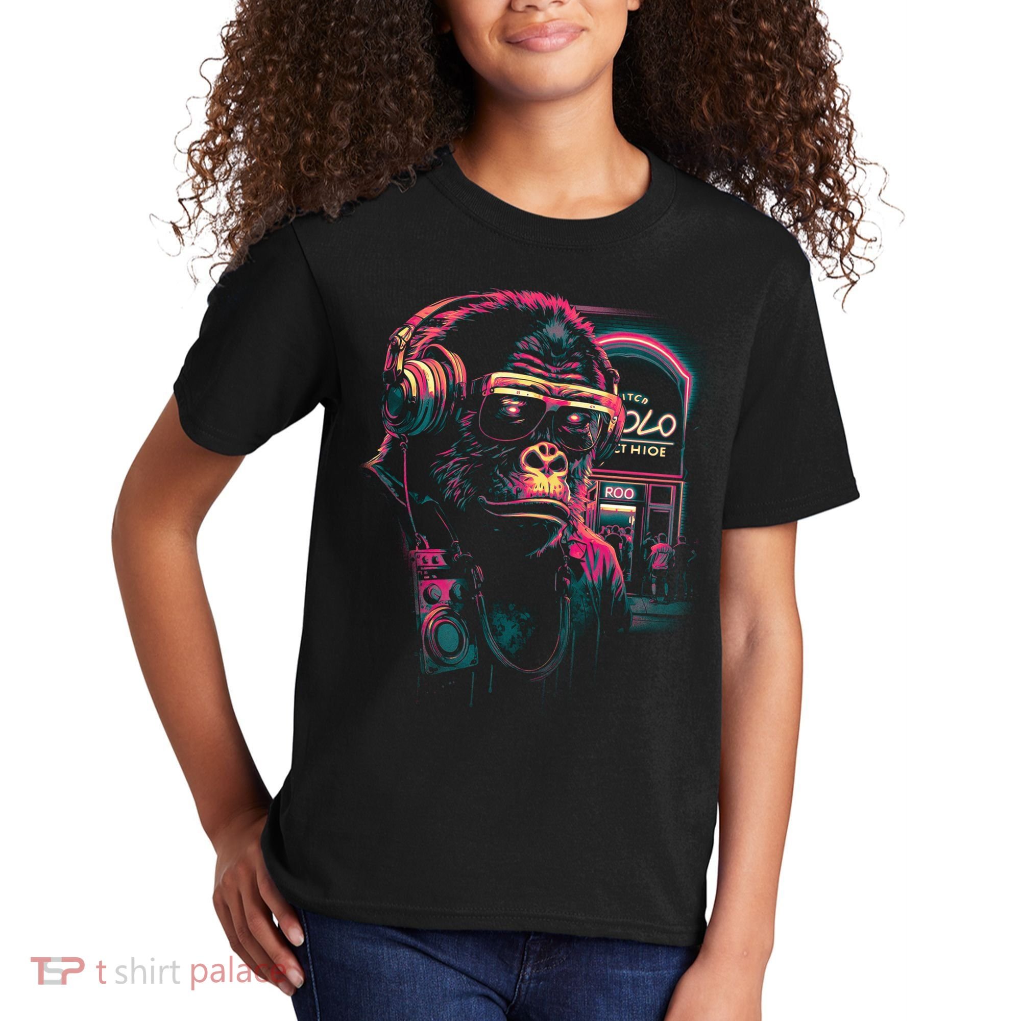 Neon Gorilla Kids T-Shirt