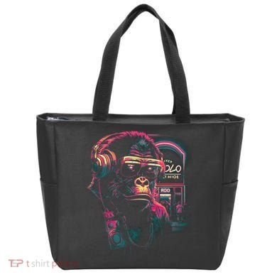 Neon Gorilla Tote Bag