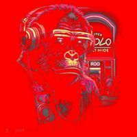 Neon Gorilla Santa Hat thumb 1