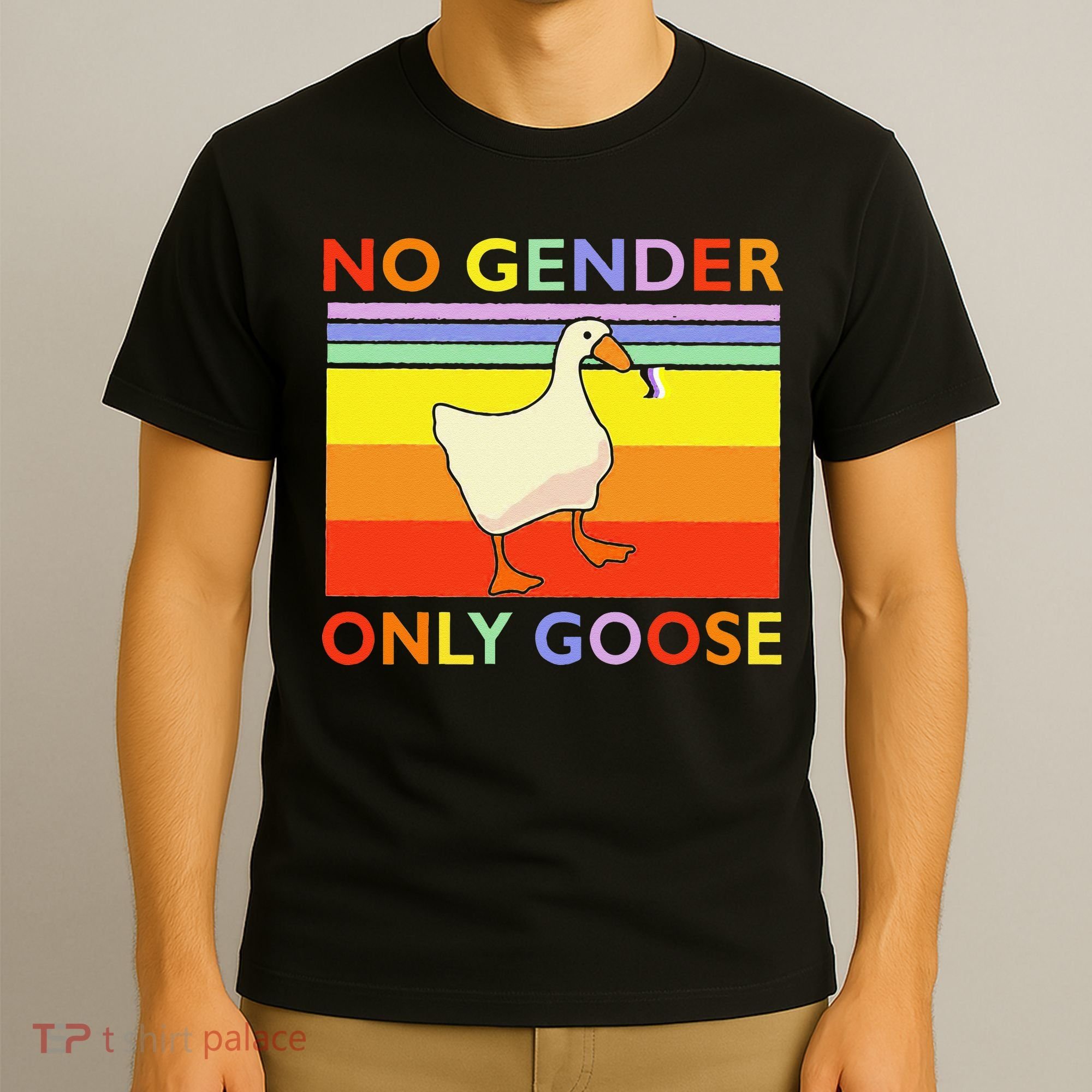 No Gender Only Goose Retro Vintage T-Shirt