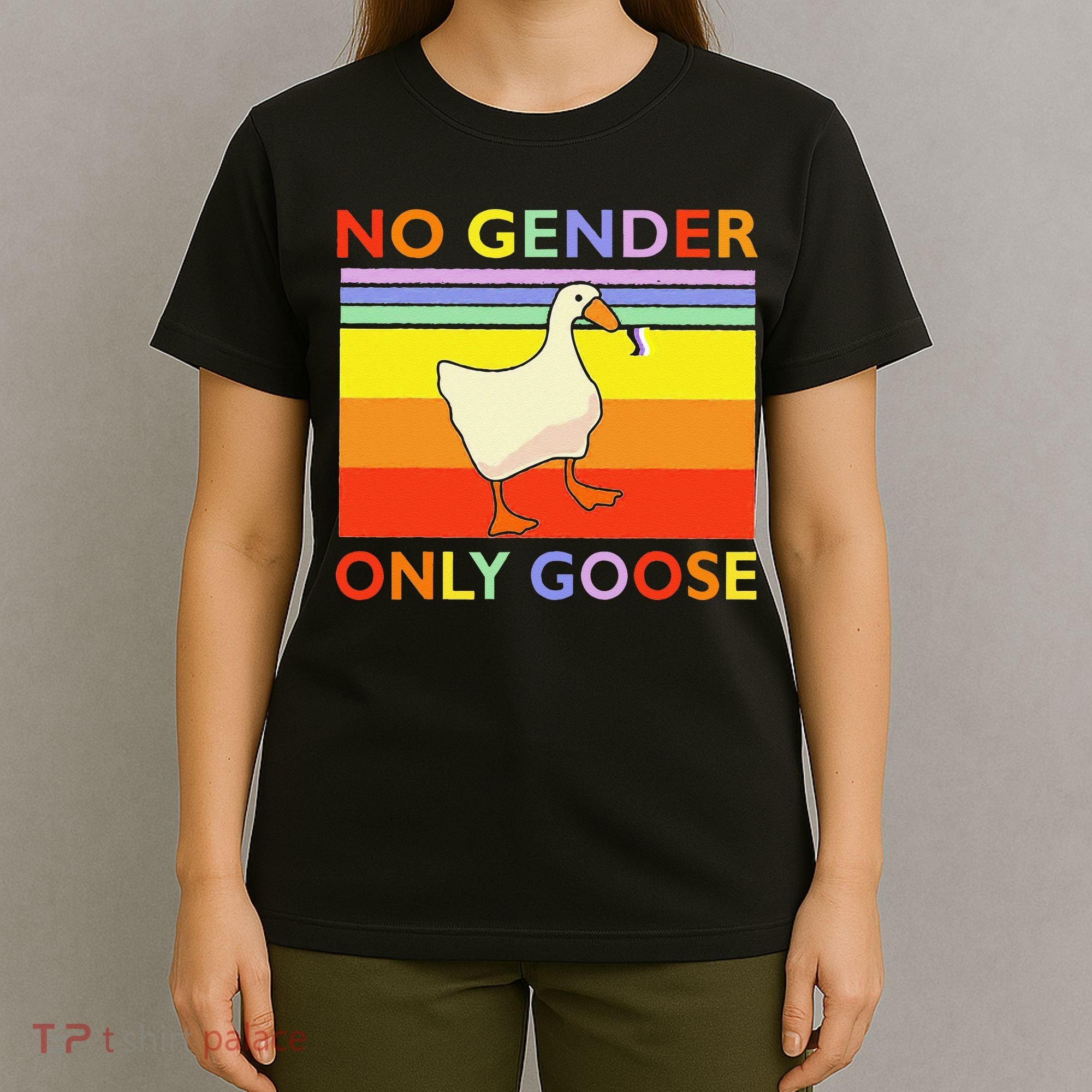 No Gender Only Goose Retro Vintage T-Shirt