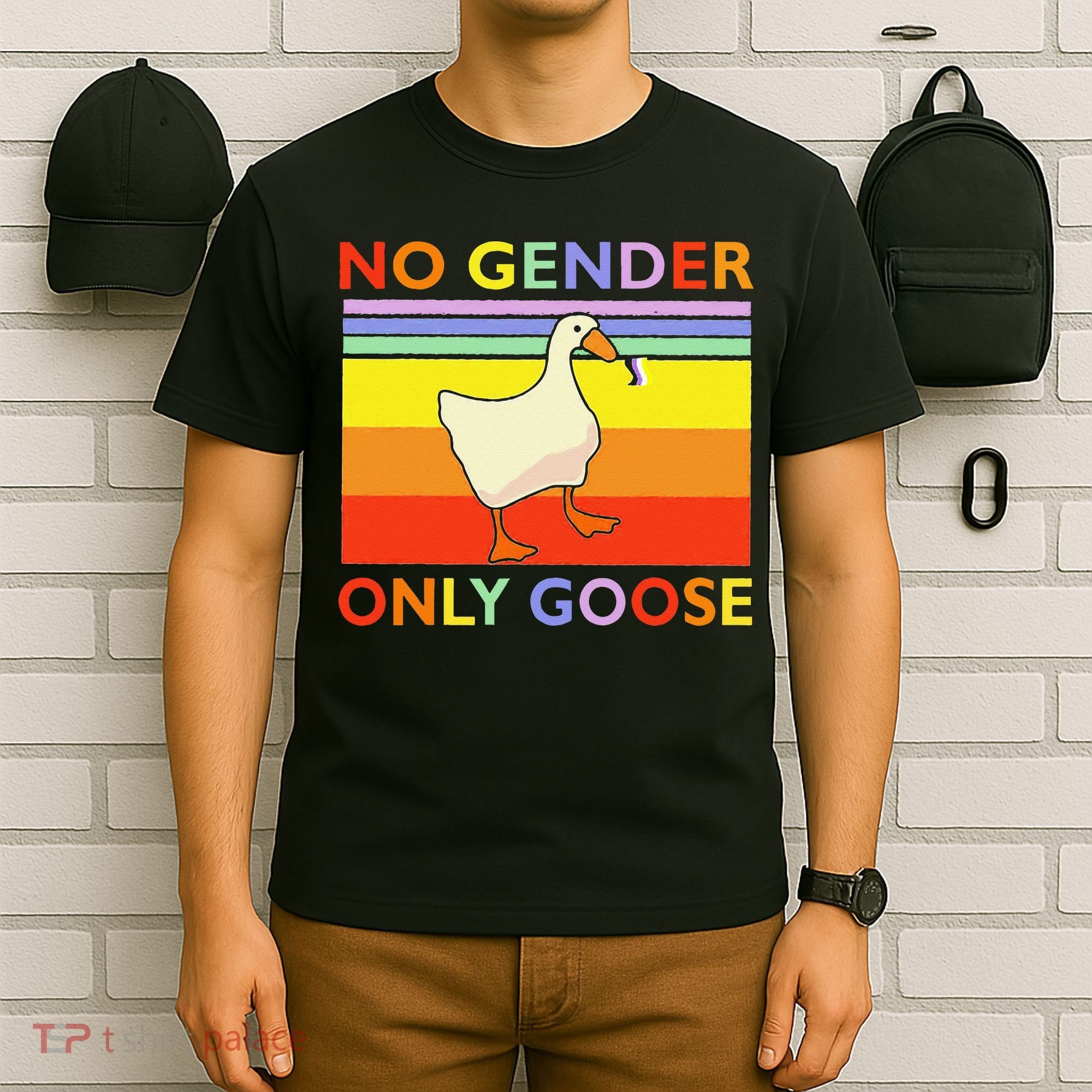 No Gender Only Goose Retro Vintage T-Shirt